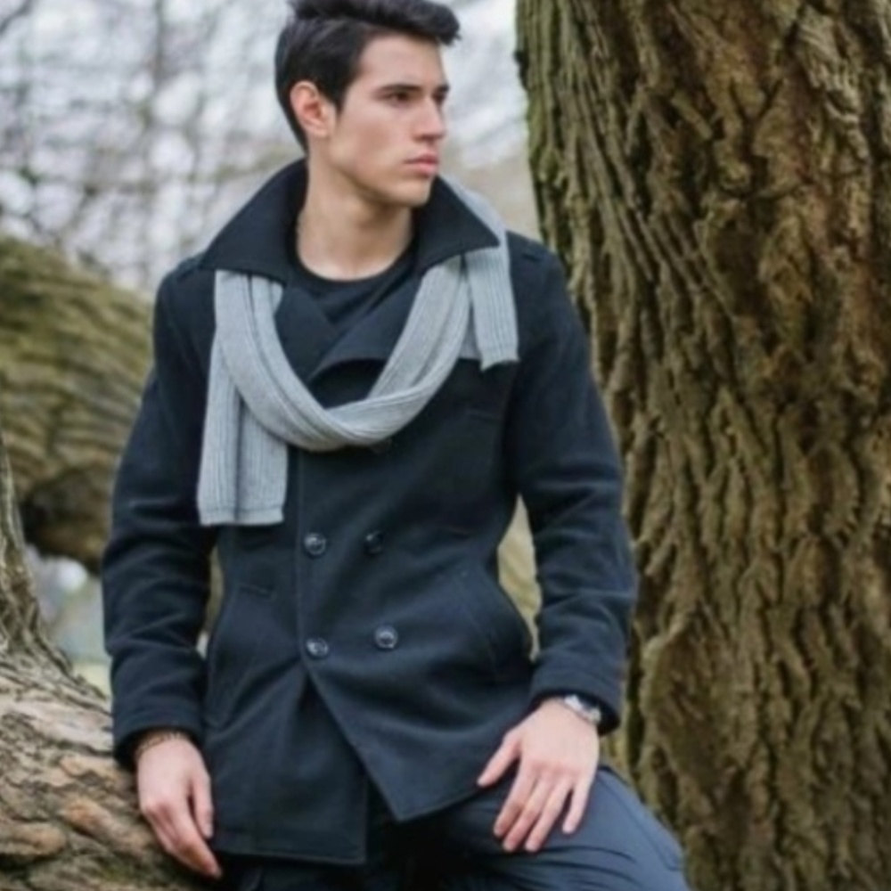 Wool Gray J Crew Pea Coat Size Medium